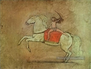  cheval - Equestrienne a cheval 1905 cubistes